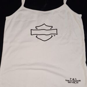 Harley-Davidson White Tank Top